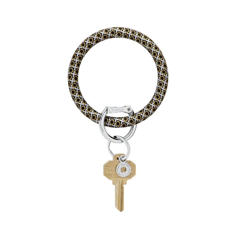 Silicone Big O® Key Ring - Back in Black xo NWT